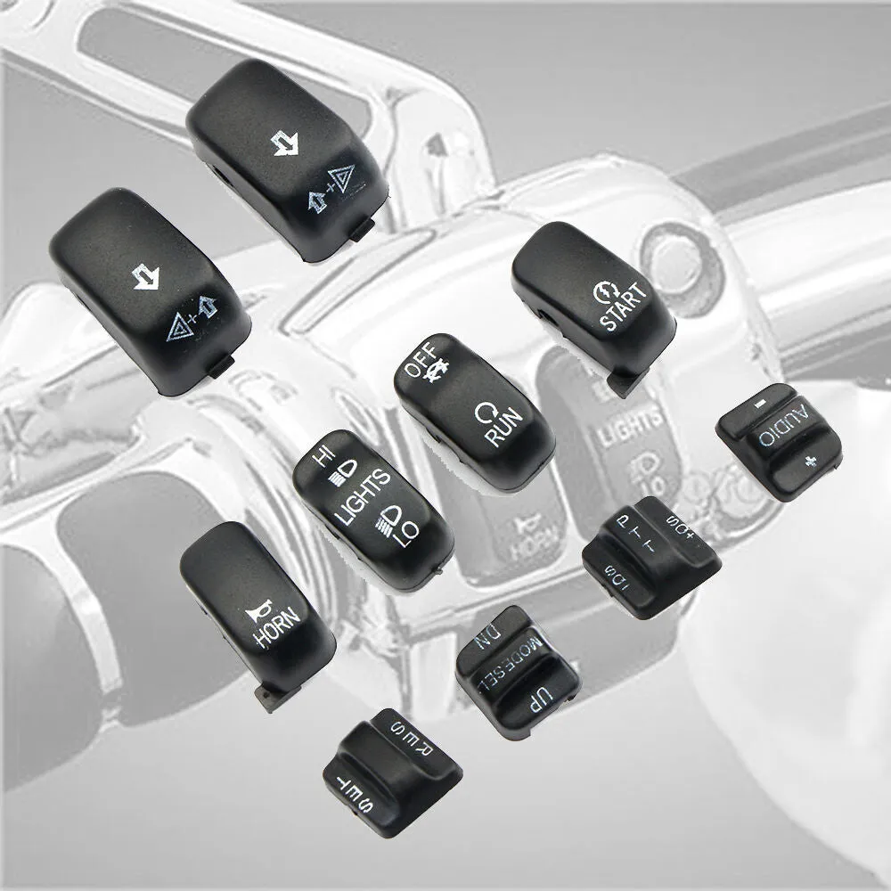 10pcs Replacement Housing Switch Cap Button Cover Kit