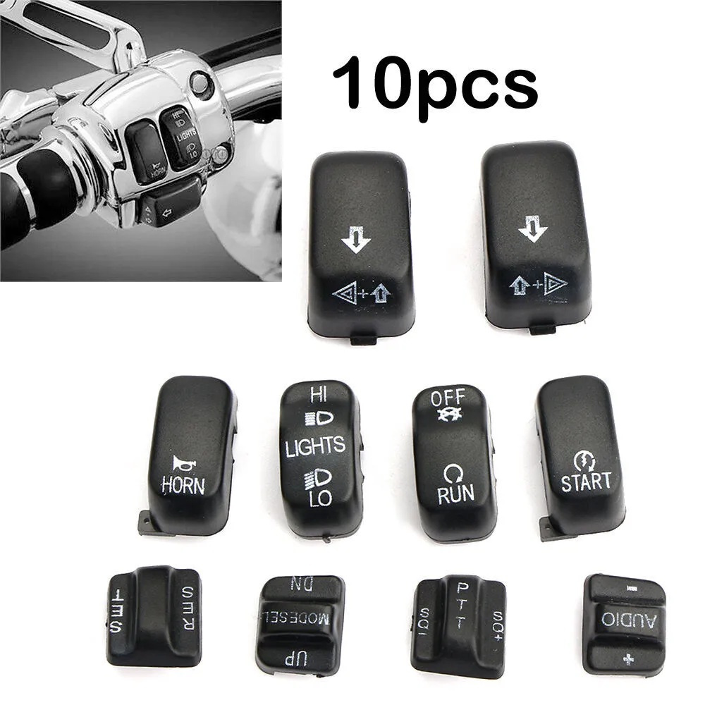 10pcs Replacement Housing Switch Cap Button Cover Kit