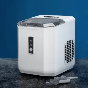12kg Ice Maker Machine Portable Ice Cube Tray Bar Countertop 2L - Black