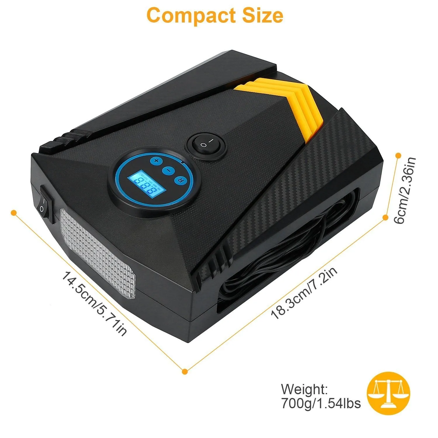 12V DC 100W 150PSI Digital Tire Inflator