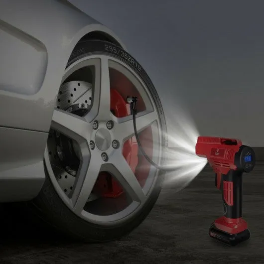 12V Portable Cordless Tire Inflator Air Compressor
