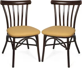 2 Set Modern Upholstered Dining Chair Armless Side Chairs