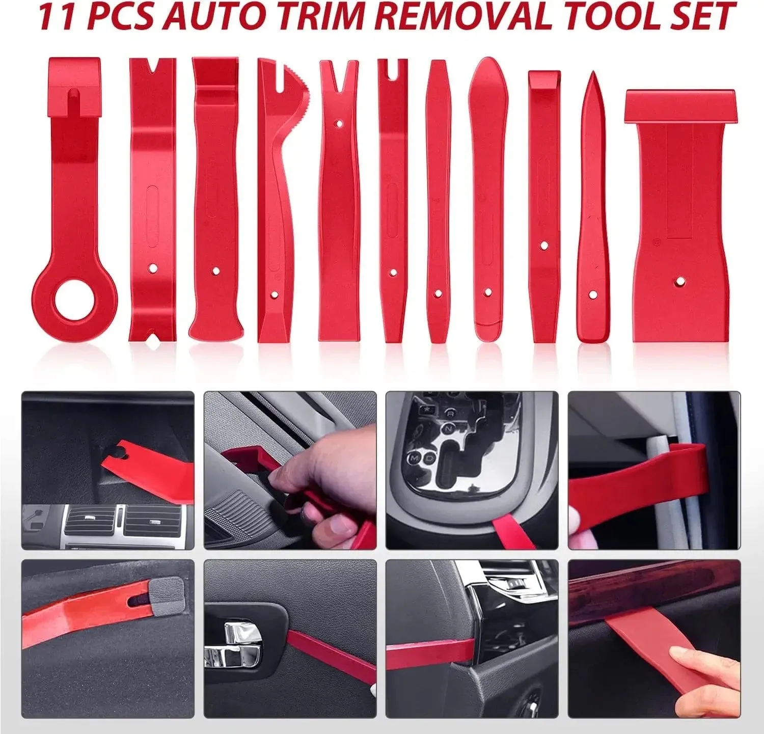 200 Pcs Trim Removal Tool Kit Red