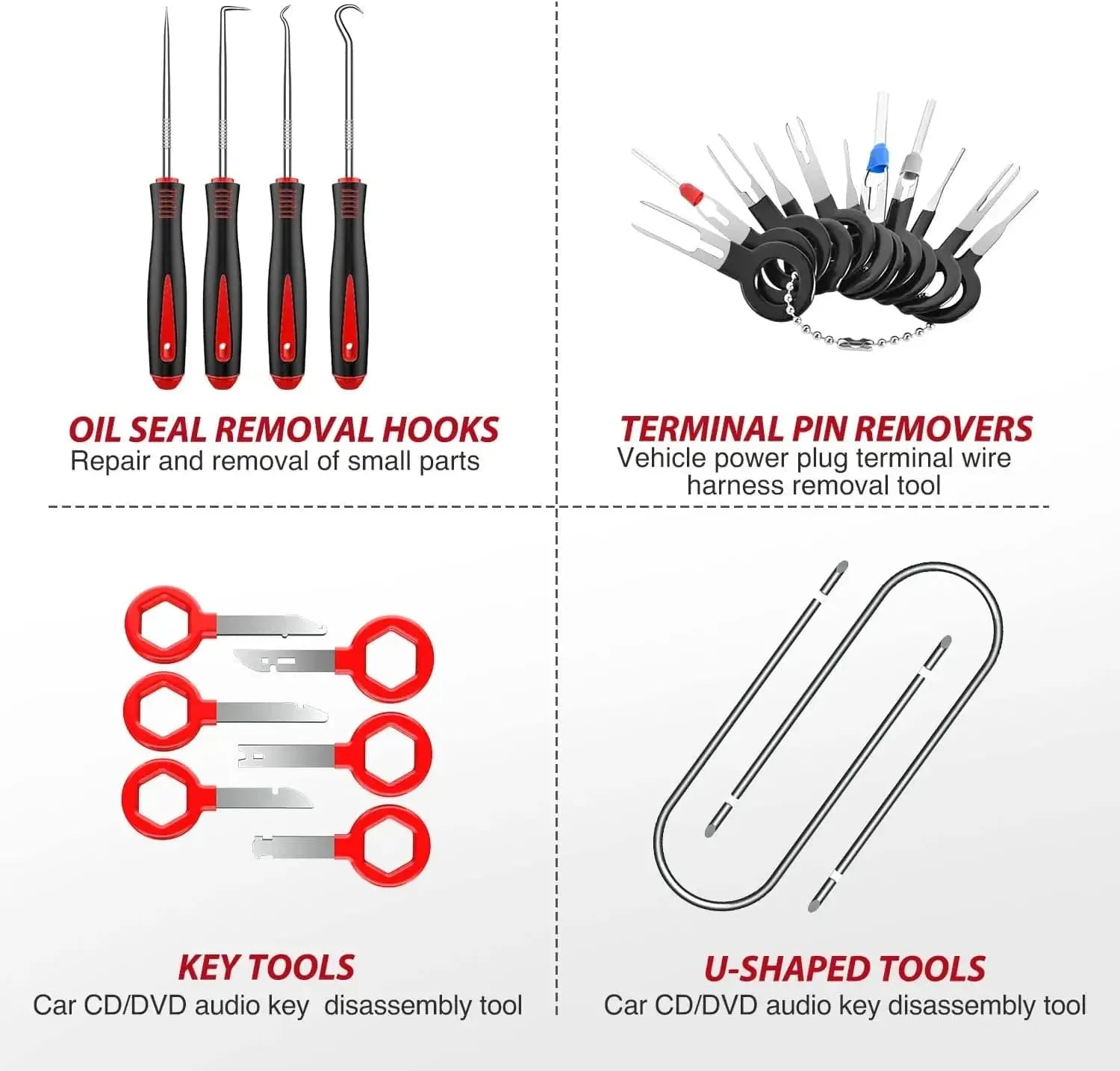 200 Pcs Trim Removal Tool Kit Red