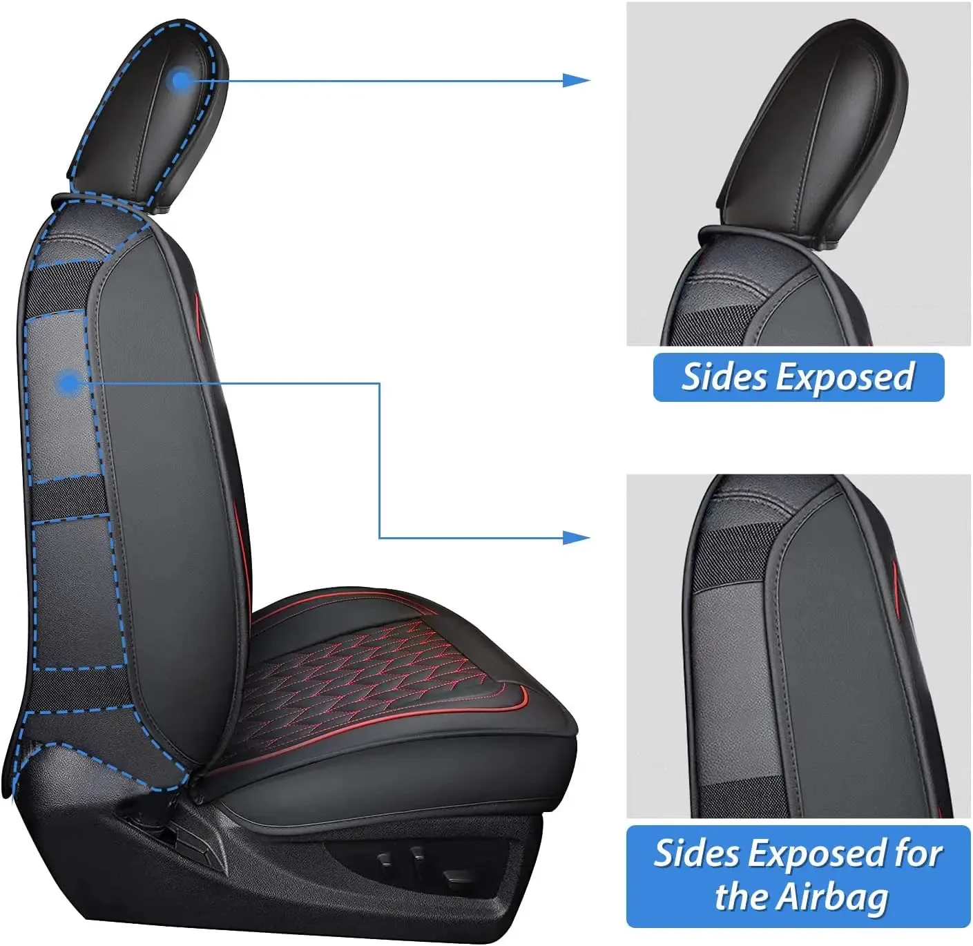 2009-2024 Dodge Ram 1500 2010-2024 Ram 2500 3500 Crew Cab Mega Cab Seat Covers