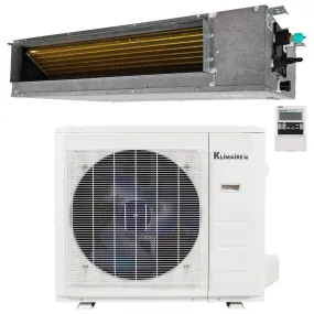 36,000 Btu 15.8 SEER2 Klimaire Light Commercial Ducted Recessed Mini-split Inverter Air Conditioner Heat Pump System 220V