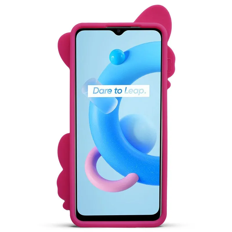 3D Vibrant Butterfly Silicone Phone Case For Realme C20