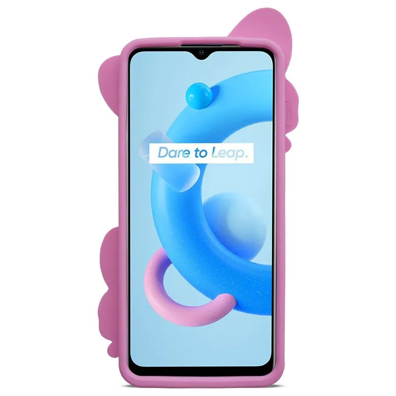 3D Vibrant Butterfly Silicone Phone Case For Realme C20
