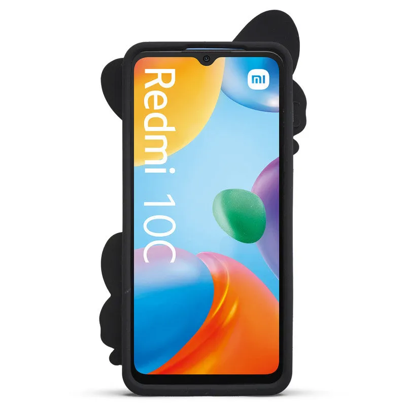 3D Vibrant Butterfly Silicone Phone Case For Redmi 10C
