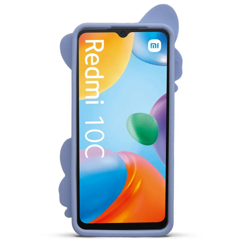 3D Vibrant Butterfly Silicone Phone Case For Redmi 10C