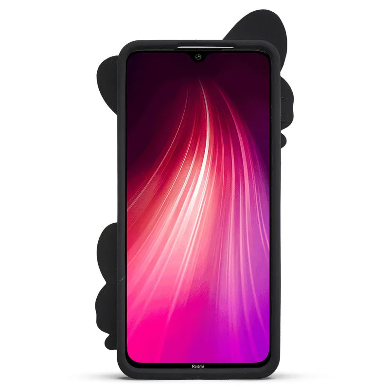 3D Vibrant Butterfly Silicone Phone Case For Redmi Note 8