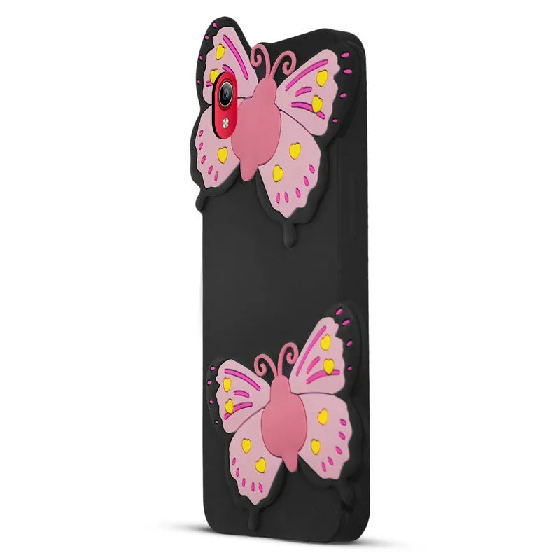 3D Vibrant Butterfly Silicone Phone Case For Vivo Y90