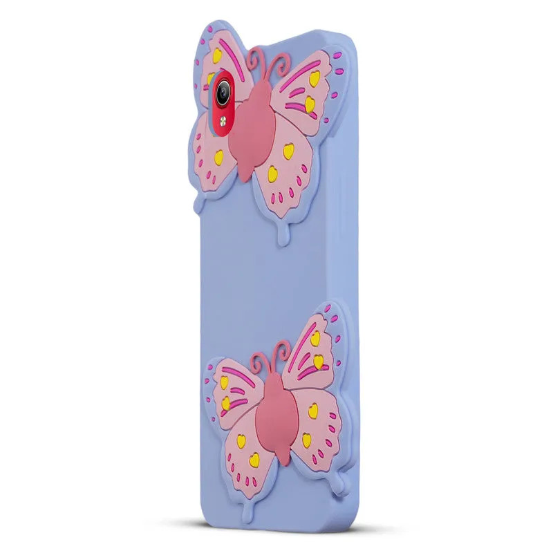3D Vibrant Butterfly Silicone Phone Case For Vivo Y90