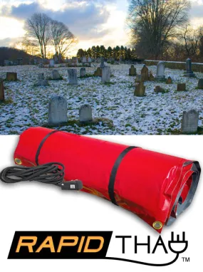 Highly Efficient 4 x 9 Ground Thawing Blanket for Cemetery Use (120V)