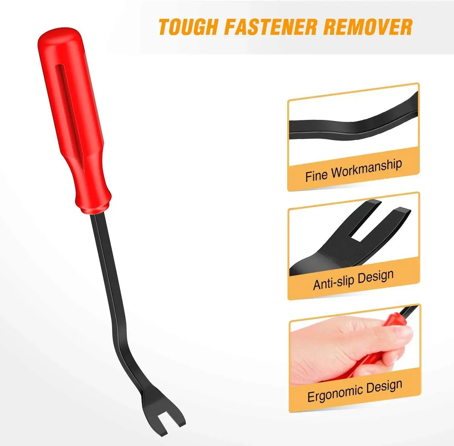 8Pcs Auto Trim Removal Tool Kit Red