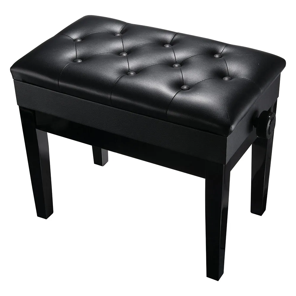 Adjustable Piano Bench with Storage 23x13" Seat