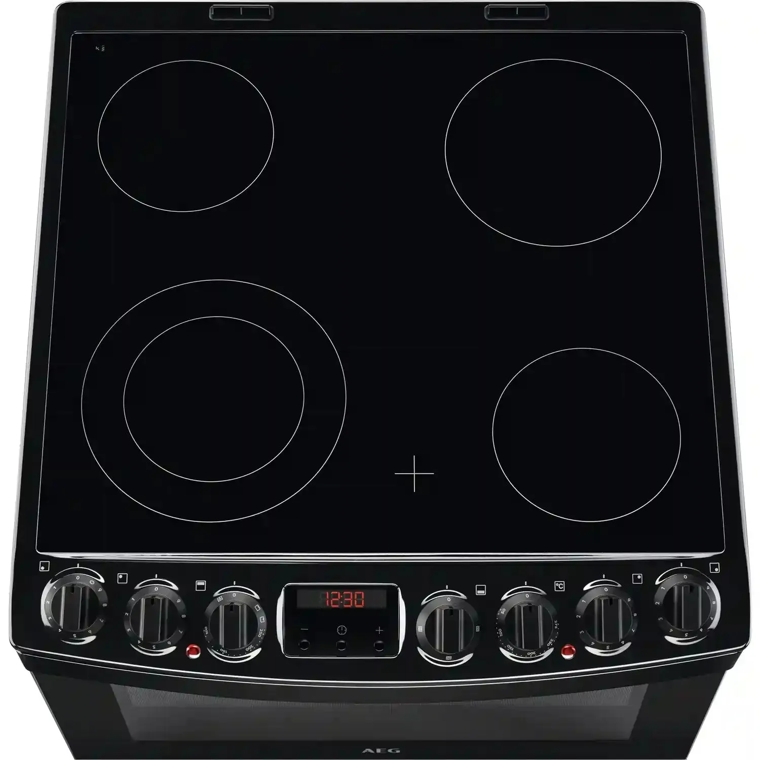 AEG CCB6740ACB Double Oven Cooker with Ceramic Hob Black