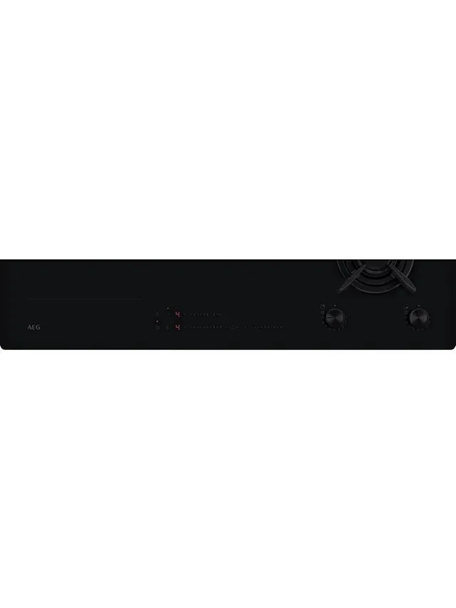 AEG HDB95623NB Gas and Induction Hob, Stainless Steel