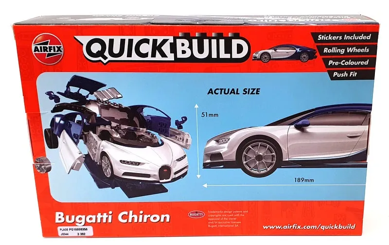 Airfix 19cm Long Quick Build Model Car Kit J6044 - Bugatti Chiron