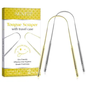 Aliver Tongue scraper C (silver)   C (gold) set