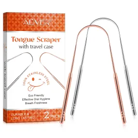 Aliver Tongue scraper C (silver)   C (rose gold) set