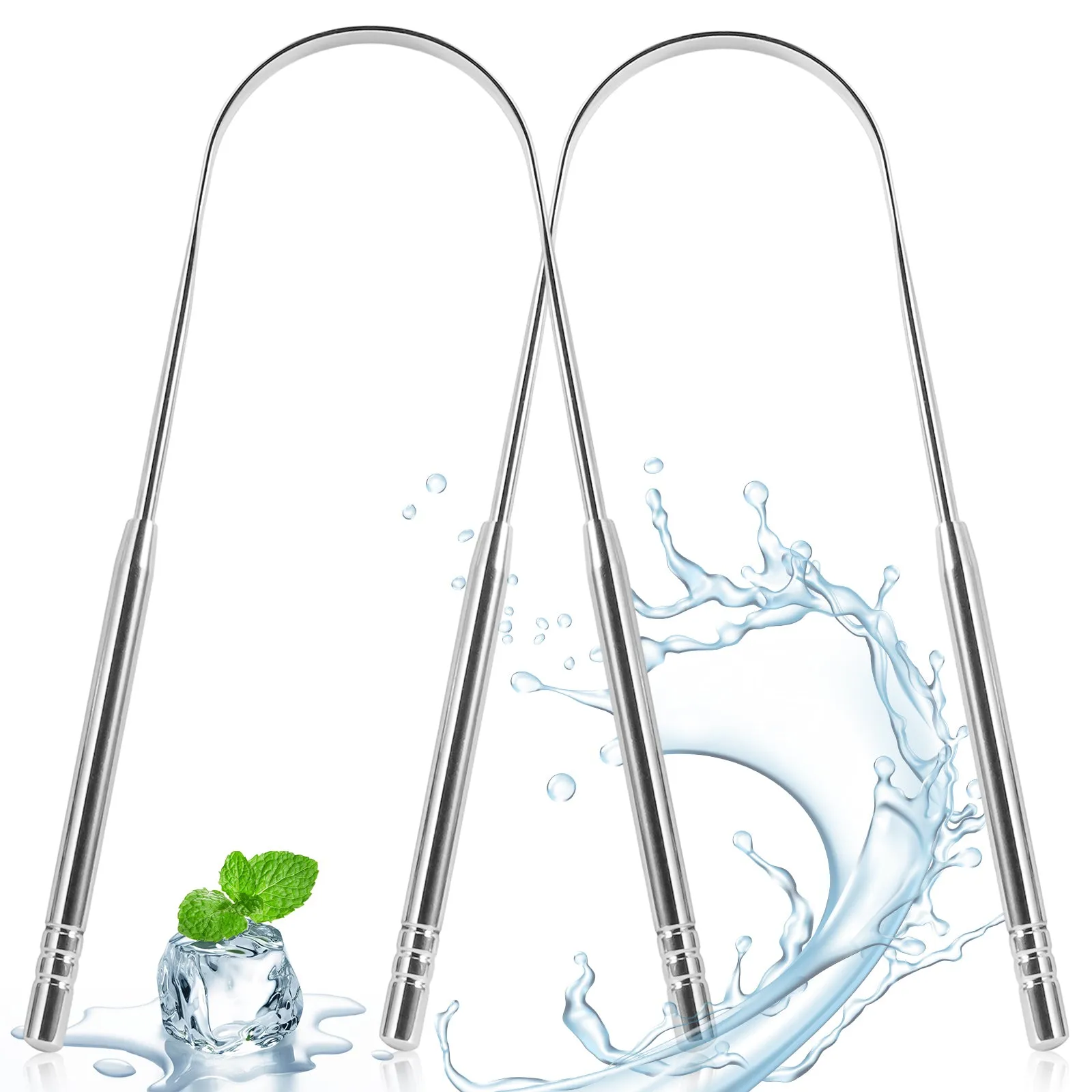 Aliver Tongue scraper C (silver)   C (silver) set