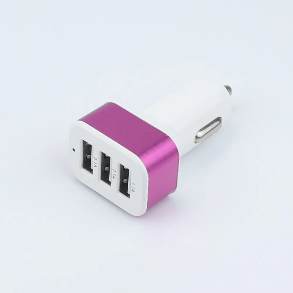 ALUMINUM CAR CHARGER (3USB)