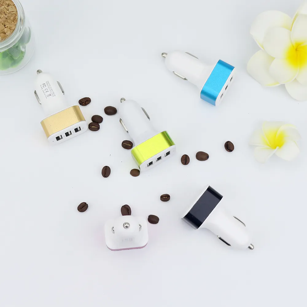 ALUMINUM CAR CHARGER (3USB)