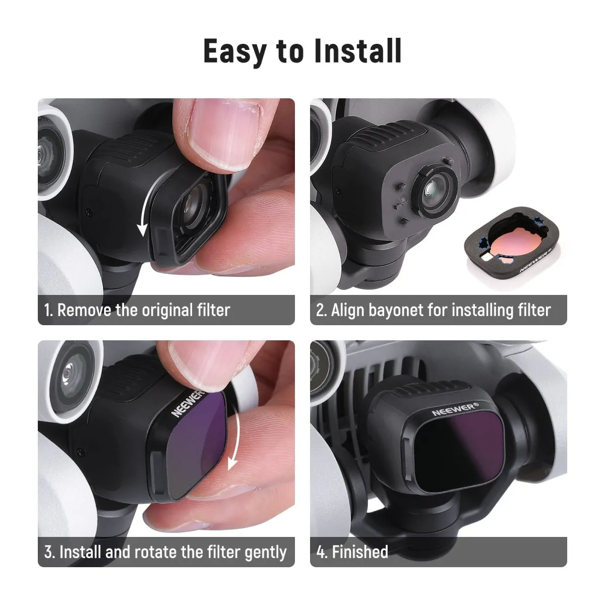 Aluminum ND Filter Set For DJI Mini 3/Mini 3 Pro