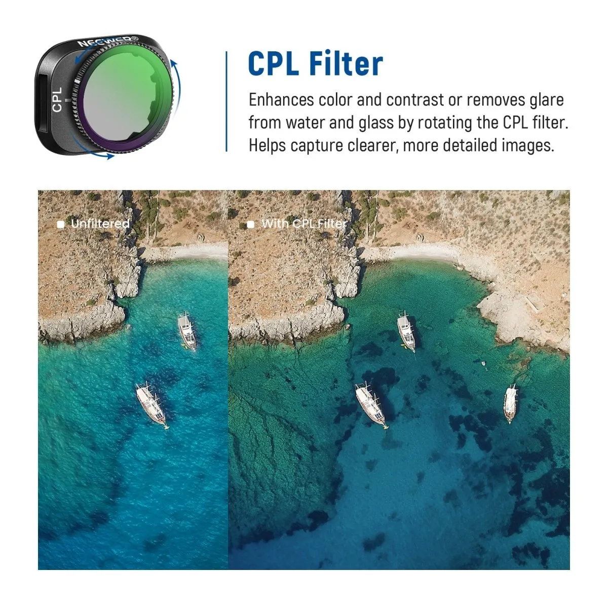Aluminum ND Filter Set For DJI Mini 3/Mini 3 Pro