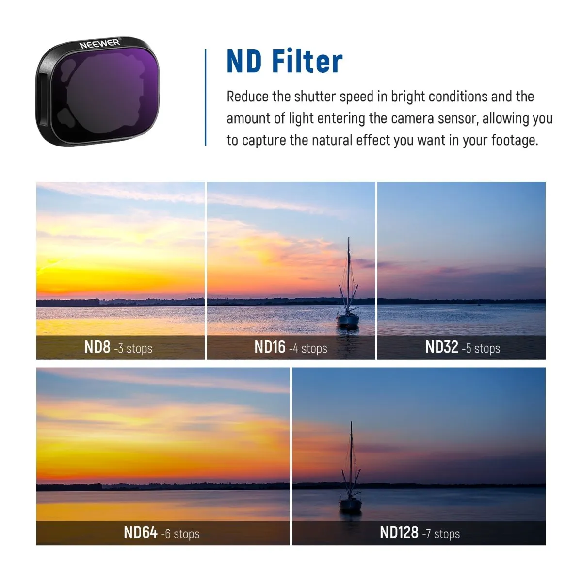 Aluminum ND Filter Set For DJI Mini 3/Mini 3 Pro