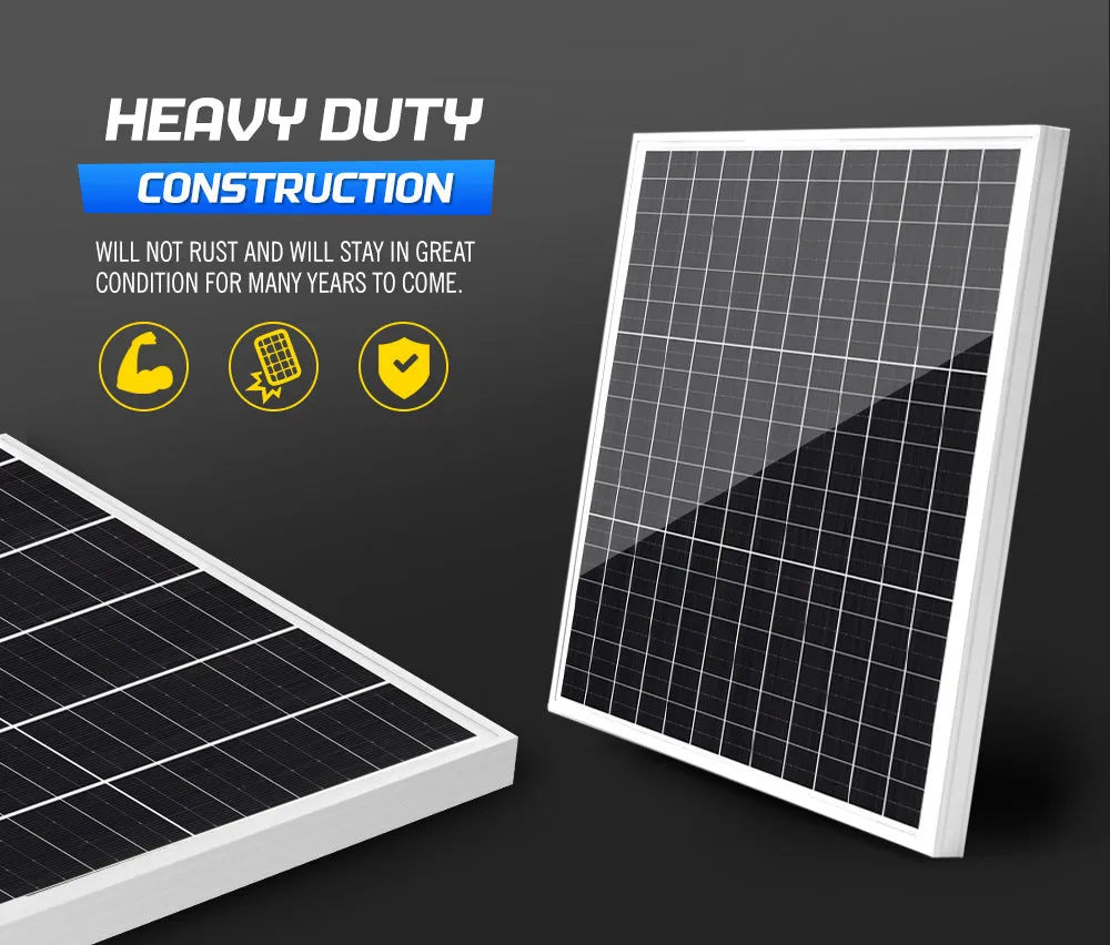 Atem Power 60W Solar Panel 12V Mono Generator Fixed    Solar Mounting Brackets