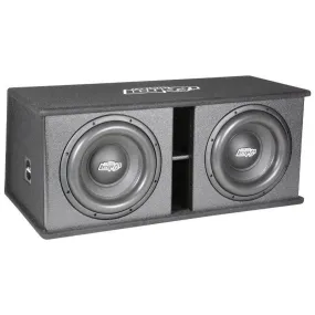 Audio Legion- Javelin Series Dual 12" 1,200 Watt Loaded Car Subwoofer Enclosure - Ported