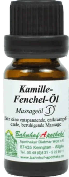 Bergamot, rosewood, almond oil, sunflower oil, CHAMOMILE FENNEL Oil