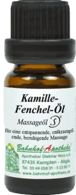 Bergamot, rosewood, almond oil, sunflower oil, CHAMOMILE FENNEL Oil