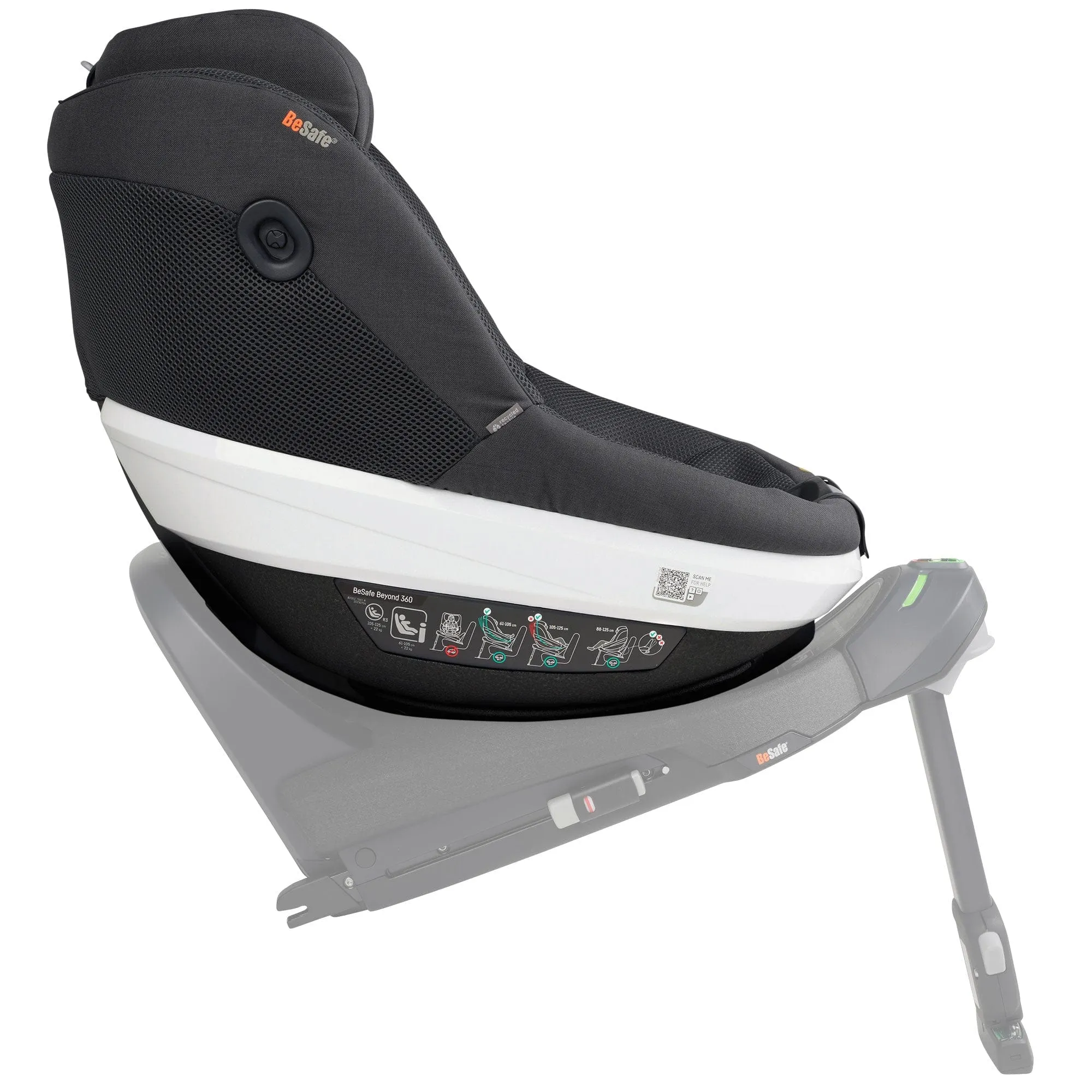 BeSafe Beyond 360 Car Seat in Anthracite Mesh