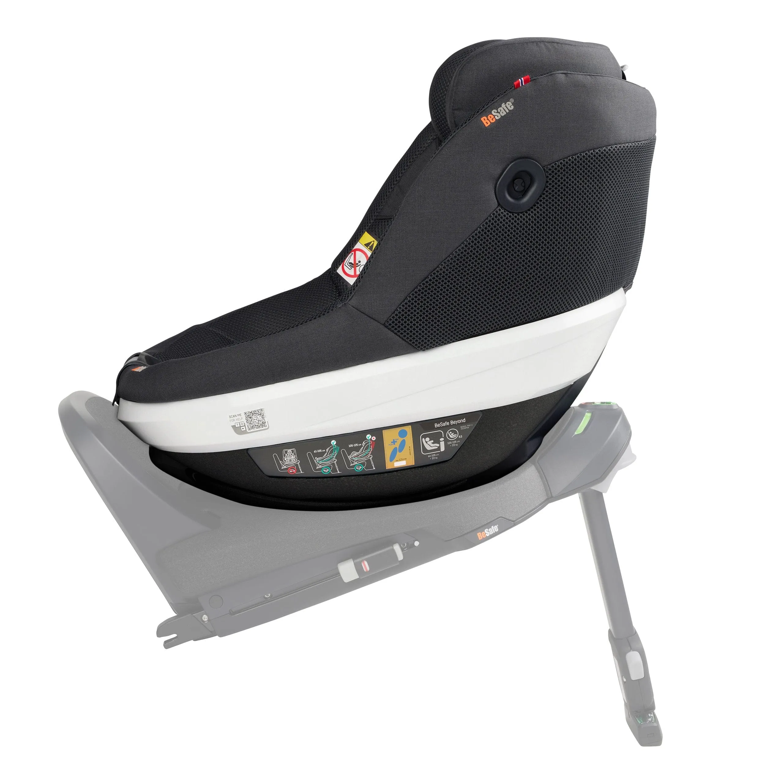 BeSafe Beyond 360 Car Seat in Anthracite Mesh