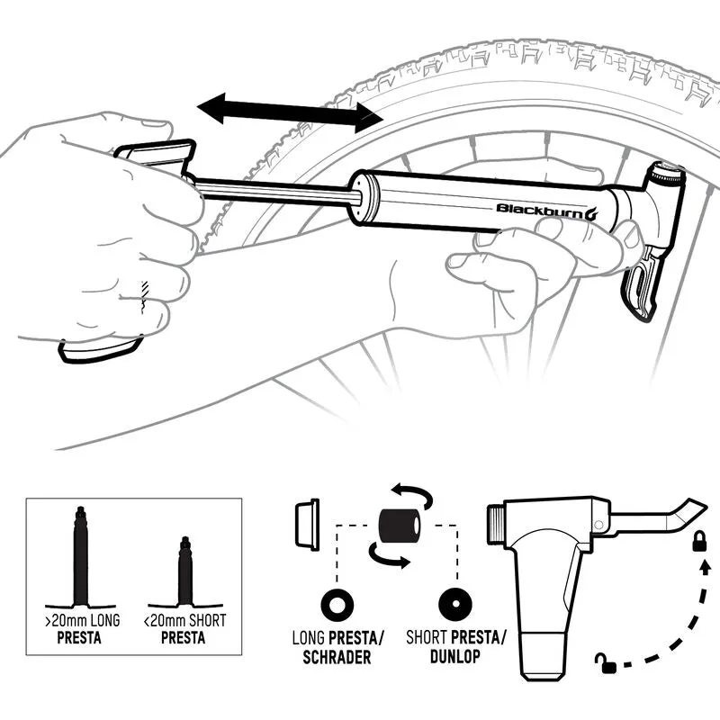 Blackburn Airstik Anyvalve Mini-Pump