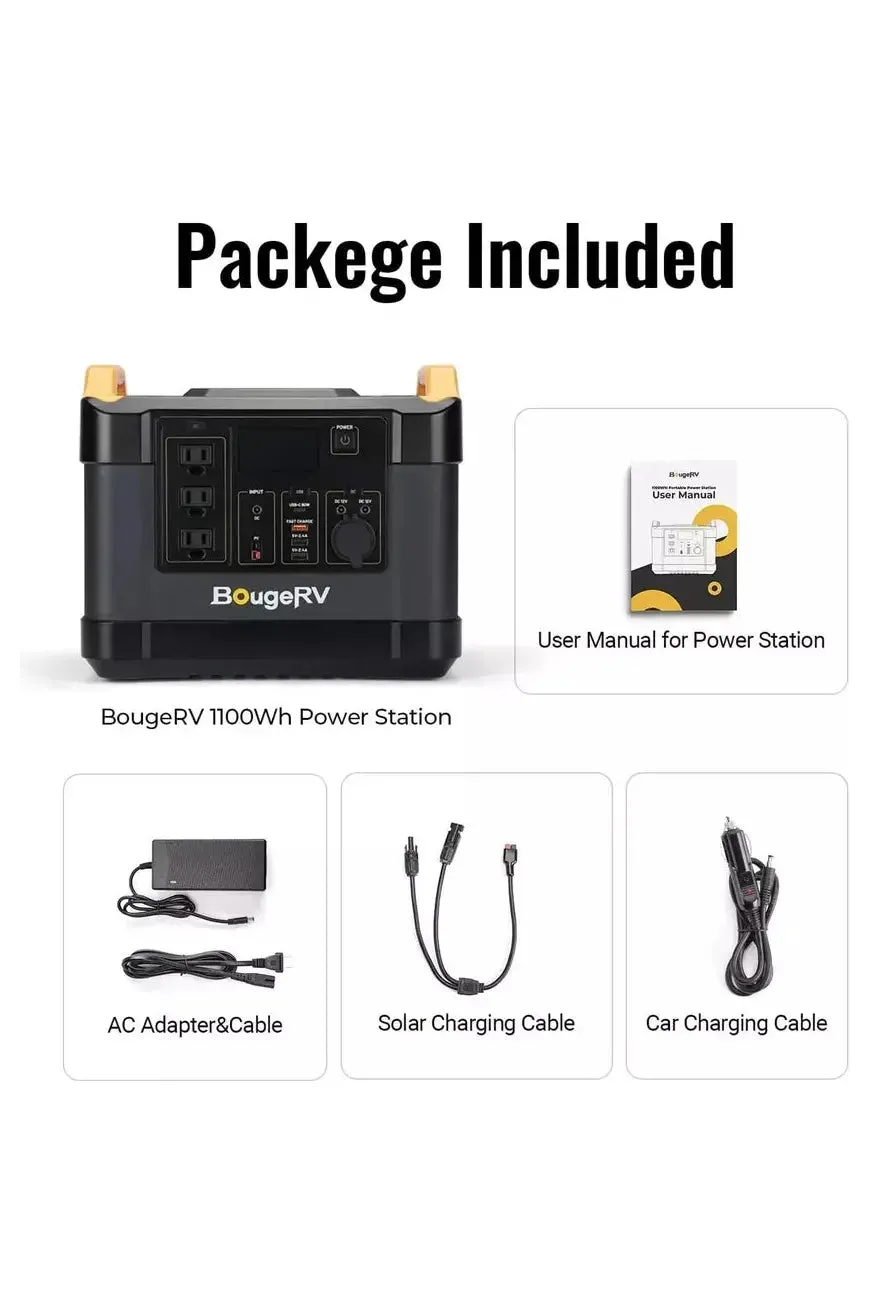 BougeRV 1100Wh Portable Power Station