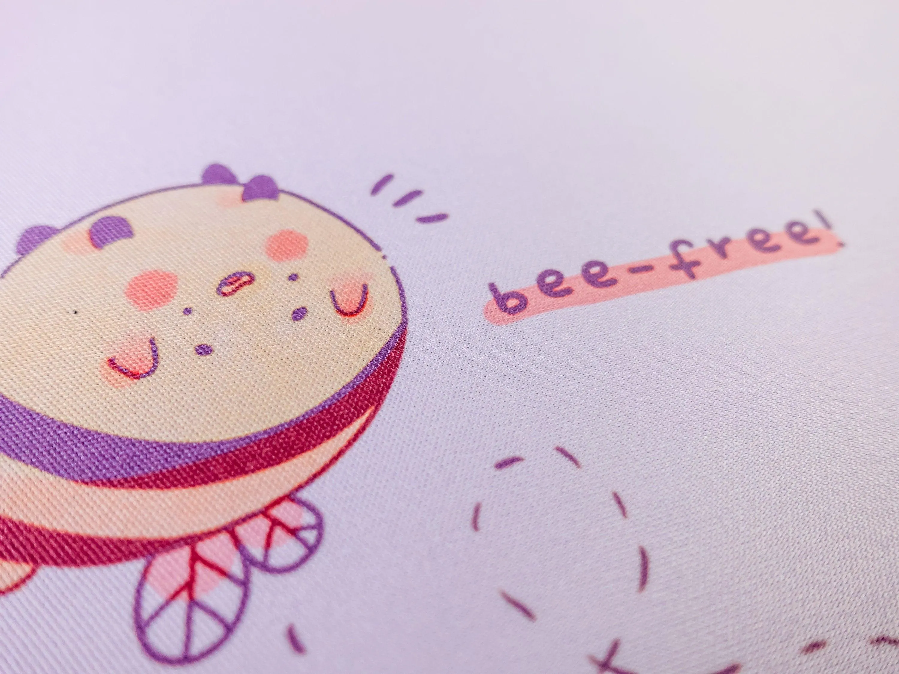 Bumblebutt "Bee-Free" Mouse Mat | Kawaii Bumblebee Desk Pad | Cute Gaming Mouse Mat