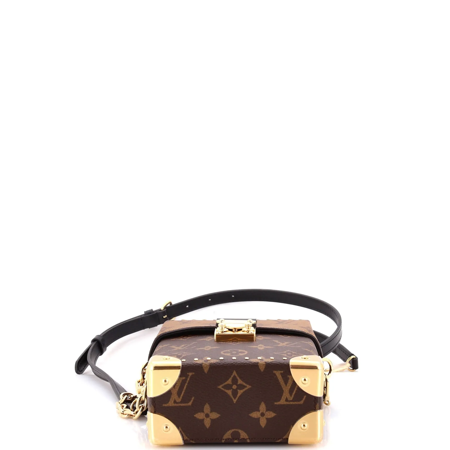 Camera Box NM Handbag Studded Reverse Monogram Canvas