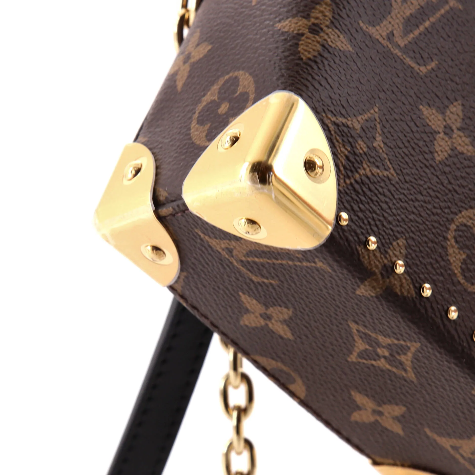 Camera Box NM Handbag Studded Reverse Monogram Canvas