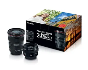 Canon Advanced 2 Lens Kit 50mm f/1.4 & 17-40mm f/4L Lenses