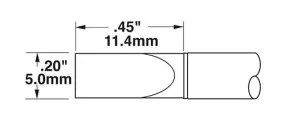 CARTRIDGE, CHISEL, 5MM X 12MM LG, 22DEG-10PK