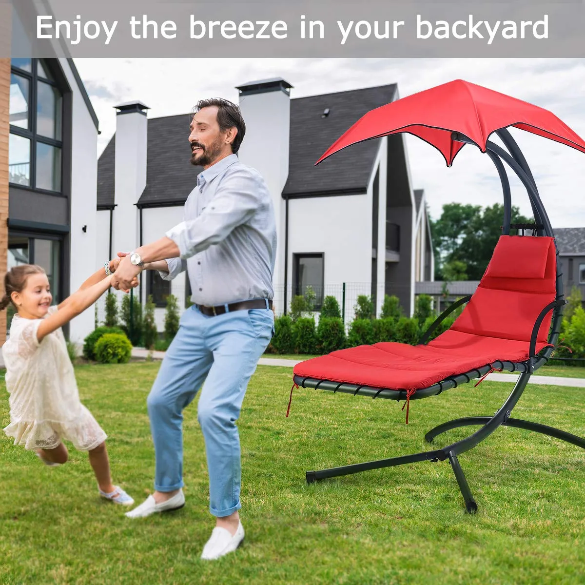 Chaise Lounge Chair with Arc Stand - Finether