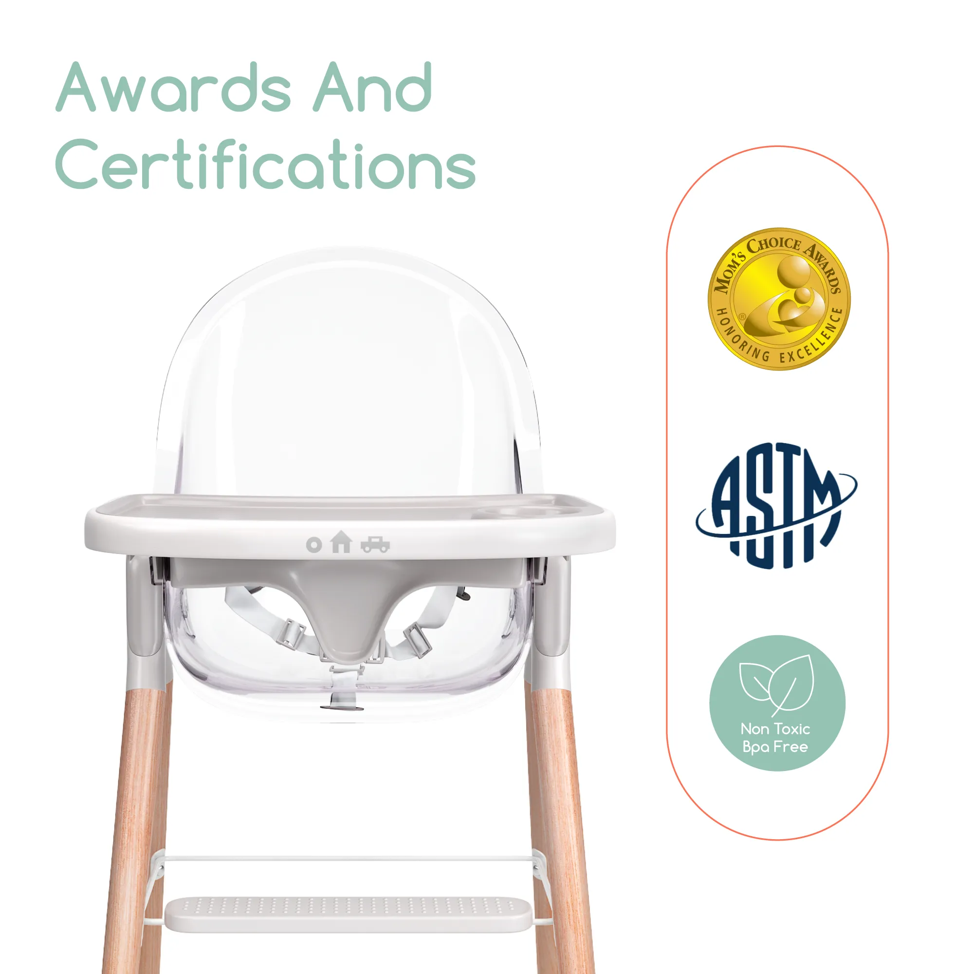 Children of Design 6 in 1 Classic High Chair