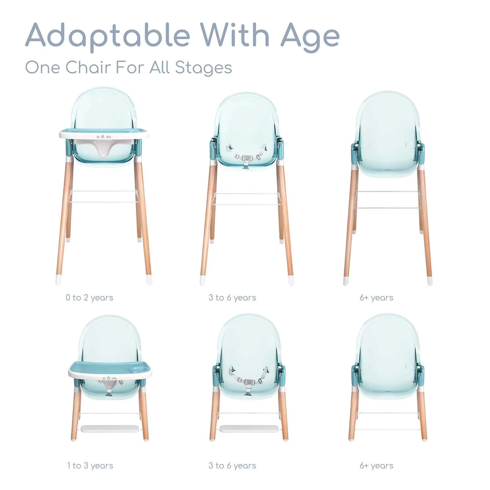 Children of Design 6 in 1 Classic High Chair