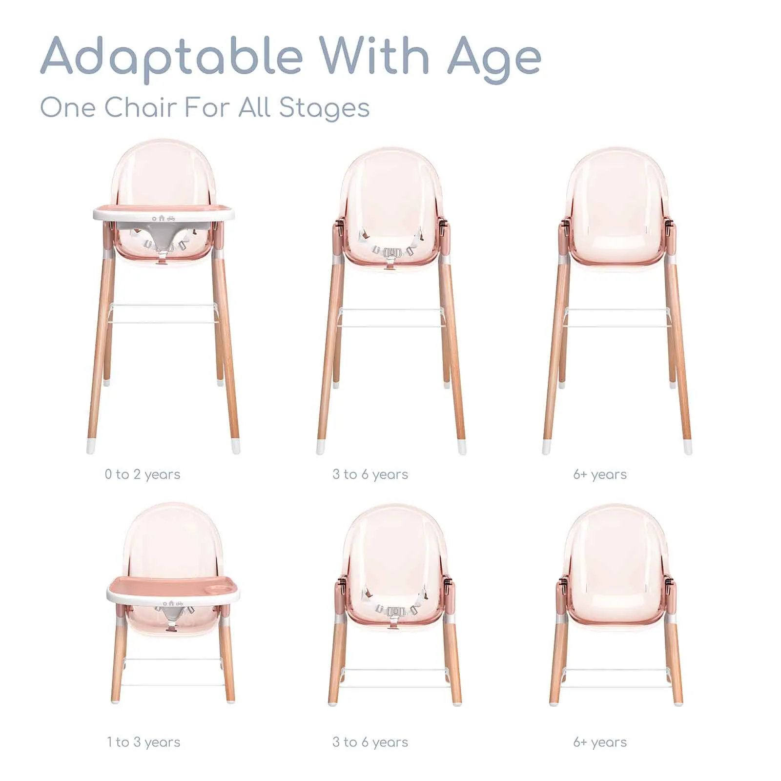 Children of Design 6 in 1 Classic High Chair