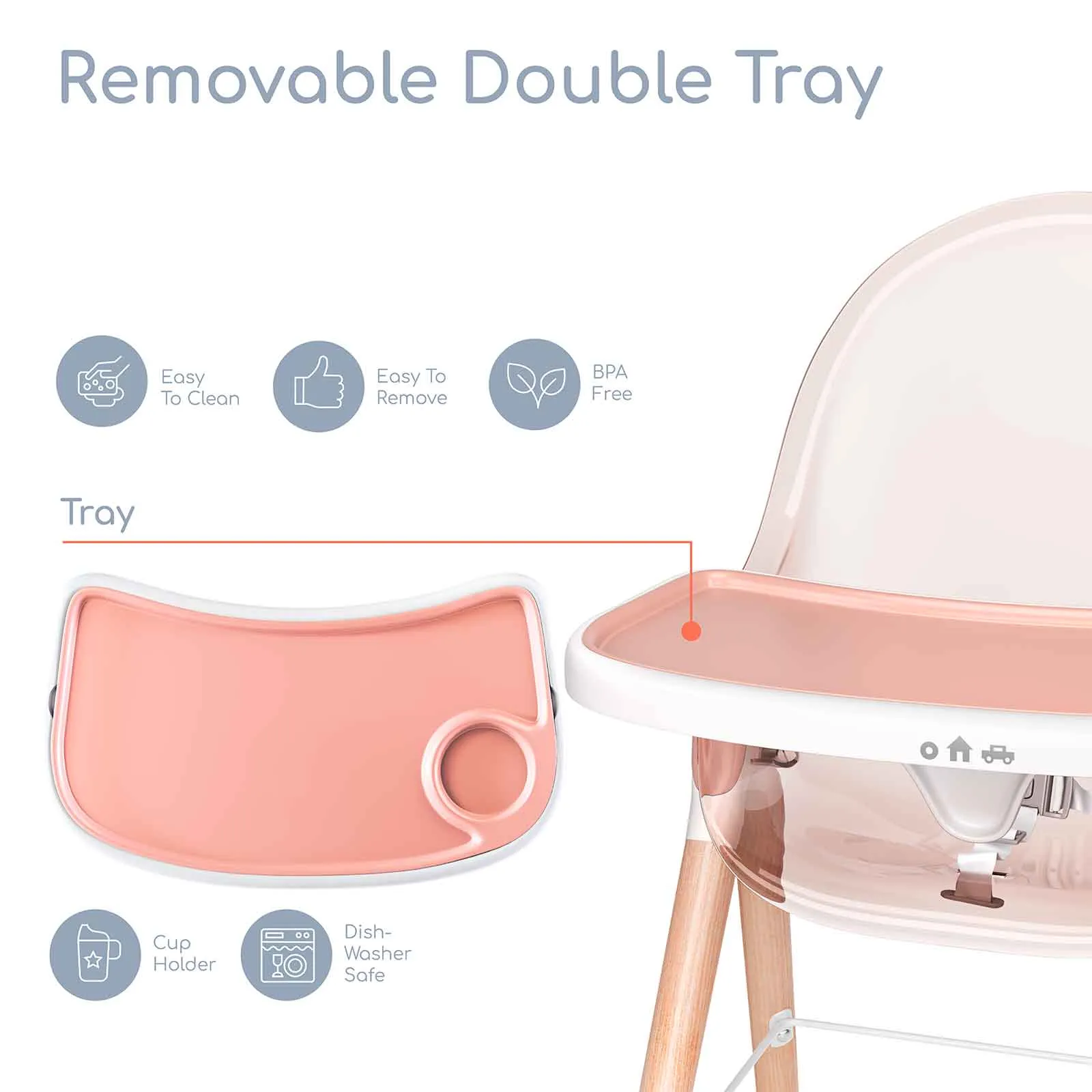 Children of Design 6 in 1 Classic High Chair