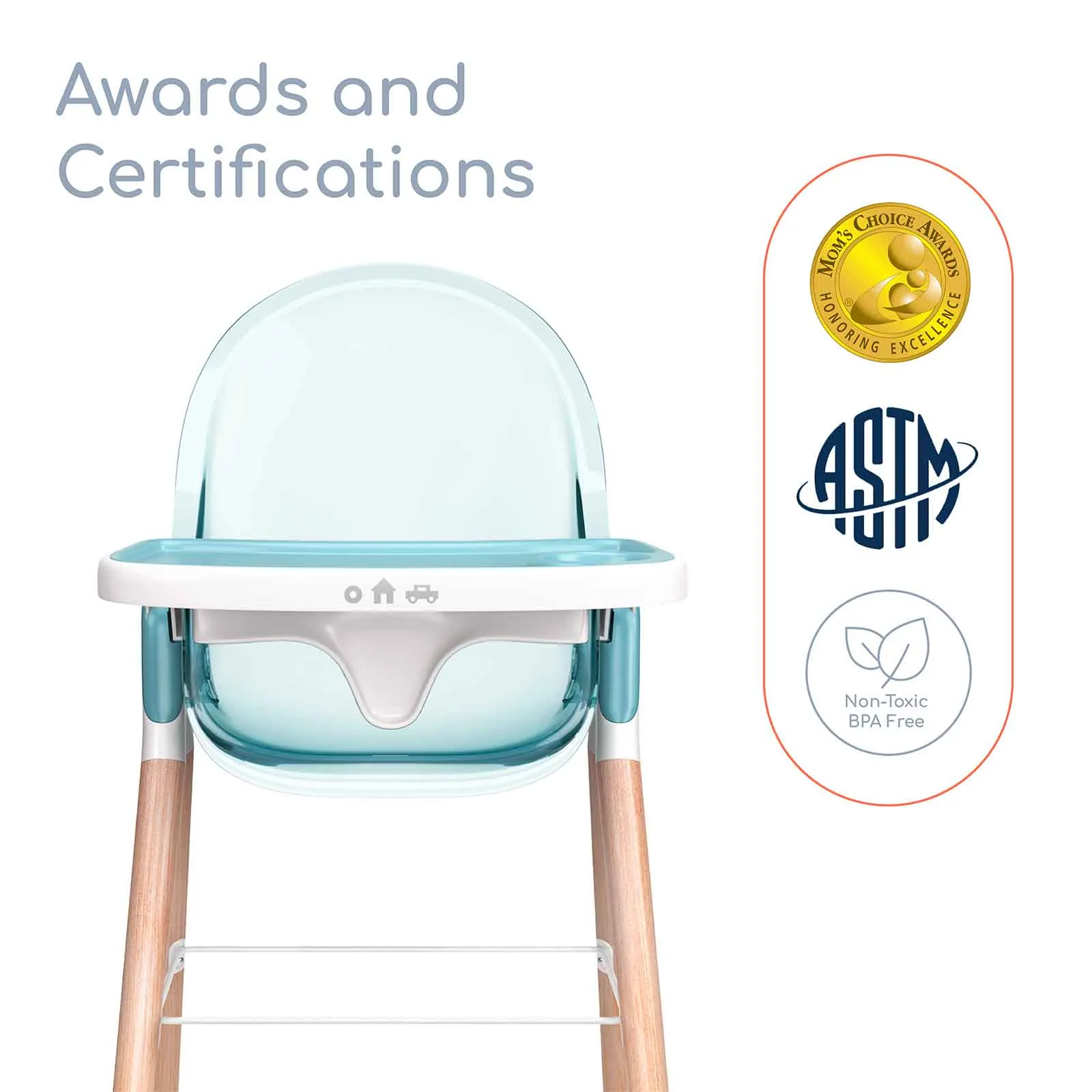 Children of Design 6 in 1 Classic High Chair